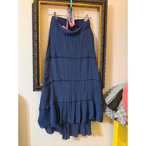 Iz Byer Dresses & Skirts - IZ Byer High-Low Navy Blue Skirt - Women's Small